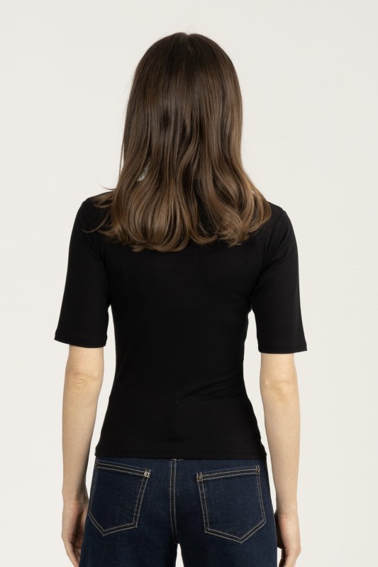 T-shirt basic czarny