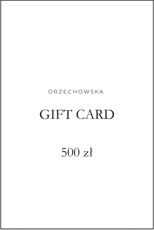 Elektroniczna karta podarunkowa o wartości 500 zł